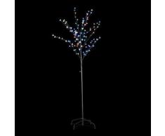 vidaXL Lichterbaum 180 cm 108 LEDs rot, blau und grün
