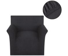 vidaXL Sofahusse Stretchhusse Sofabezug Anthrazit Baumwoll-Jersey