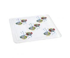 ROLLER Wenko Duscheinlage Fisch - weiß-bunt - 55x55 cm