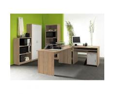 ROLLER Büromöbel-Set Office Compact - Sonoma Eiche-weiß