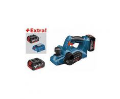 Bosch Akku-Hobel GHO 18 V-LI, mit 3 x 5,0 Ah Li-Ion Akku, Adapter, L-BOXX