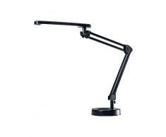 Schreibtischleuchte Alu.schwarz m.Standfuß m.Leuchtmittel,Ausladung max.670mmLED