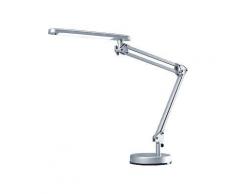 Schreibtischleuchte Alu.silber m.Standfuß m.Leuchtmittel,Ausladung max.670mm LED