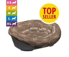 Ferplast Hundekorb Sofà mit Bezug - Cities - L 49 x B 36 x H 17,5 cm (Größe 2)