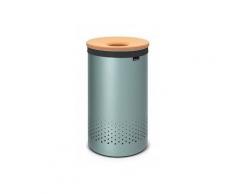 Brabantia Wäschebox mit Korkdeckel, 60 Liter Fassungsvermögen, Farbe: Mint