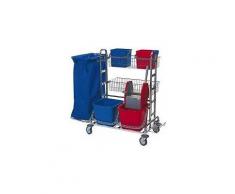 Meiko Systemwagen I, Stabiler und variabler Reinigungswagen, mit Müllsackhalterung 1 x 120 l