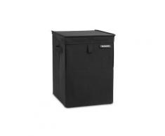 Brabantia stapelbare Wäschebox, 35 Liter, Öffnungen an der Ober- und Vorderseite für mehr Flexibilität, Farbe: Black