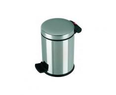 Hailo Tret-Kosmetikeimer ProfiLine Solid 4, Tret-Abfalleimer, Inhalt ca. 4 Liter, Edelstahl - Kunststoff-Inneneimer, schwarz