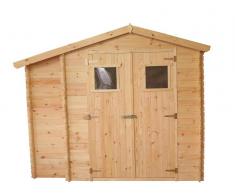 Steiner Shopping (TI) Gerätehaus Graz - 2,56 x 2,00 Meter aus 19mm Blockbohlen mit extra Lagerraum