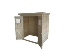 Steiner Shopping (TI) Gerätehaus Gresten - 1,68 x 1,18 Meter aus 19mm Blockbohlen