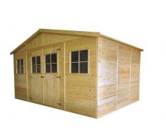 Steiner Shopping (TI) Gerätehaus München - 4,14 x 3,20 Meter aus 19mm Blockbohlen