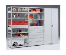 hofe System-Steckregal, Bauart mittelschwer, kunststoffbeschichtet - Regalhöhe 2500