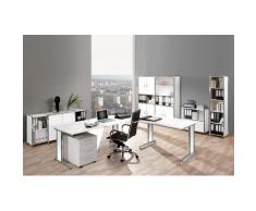 ARTLINE Büromöbel Set, 1 Arbeitsplatz mit Anbautisch, 550x400