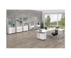 ARTLINE Büromöbel Set, 1 Arbeitsplatz mit Anbautisch, 500x400