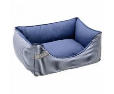 Hunter Hundesofa Midlum blau/weiß, Größe: S
