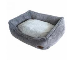 Nobby Hundebett eckig Cuddly hellgrau, Maße: 75 x 60 x 23 cm