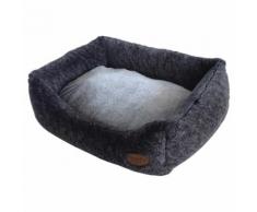 Nobby Hundebett eckig Cuddly dunkelgrau, Maße: 75 x 60 x 23 cm