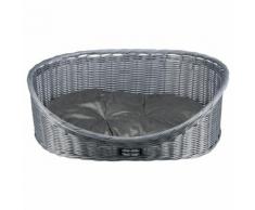 Trixie Polyrattan-Hundekorb grau wetterfest, Durchmesser: 50 cm