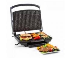 Klarstein - Edelstein Multi-Kontaktgrill Paninimaker 2000W 240°C Edelstahl schwarz