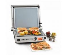 Klarstein - Grand Gourmet Ceramic 3-in-1 Kontaktgrill 2000W Glaskeramik schwarz