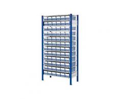 Kappes Steckregal RasterPlan mit Volumenkästen Mod. 31 2000 x 1000 x 600 mm GF taubenblau