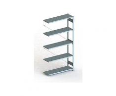 Meta Steckregal Anbauregal S3 CLIP 230 AR 2500 x 1300 x 400 mm verzinkt + 5 Böden