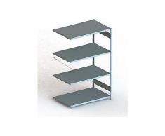 Meta Steckregal Anbauregal S3 CLIP 230 AR 2000 x 1300 x 800 mm verzinkt + 4 Böden