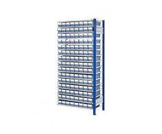 Kappes Steckregal RasterPlan mit Volumenkästen Mod. 30 2000 x 1000 x 600 mm AF taubenblau