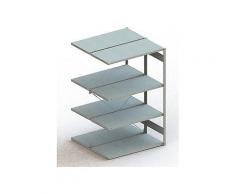 Meta Steckregal Anbauregal S3 CLIP 230 DAR 2000 x 1300 x 600 mm verzinkt + 2 x 4 Böden