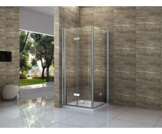 Duschkabine MARITIMO 100 x 90 x 195 cm ohne Duschtasse