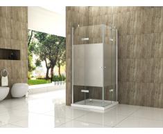 Duschkabine CANTO-FR 80 x 80 x 195 cm ohne Duschtasse