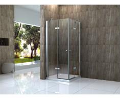 Duschkabine CANTO 90 x 75 x 180 cm ohne Duschtasse