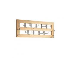 Wandgarderobe, natur