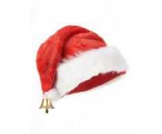 Weihnachts-Mütze Santa-Claus-Accessoire mit Glocke rot-weiss-gold