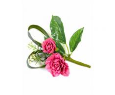 Rosen Blumenstrauß Dekoration Kunstblume pink-grün