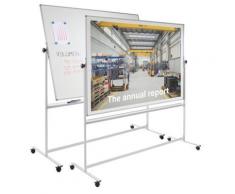 QUIPO fahrbare Magnettafel - Gesamthöhe 1875 mm -