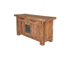 Sideboard aus Teak Massivholz Landhaus rustikal