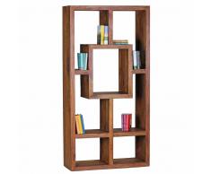 Design Regal aus Sheesham Massivholz 180 cm hoch