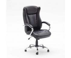 Ergonomischer Bürostuhl in Schwarz gepolsterten Armlehnen