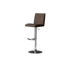 Barhocker in Braun Lehne