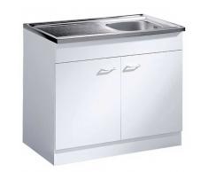 Küchenschrank mit Edelstahl-Spüle Edelstahlspühle
