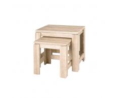 Zweisatztische in Eiche Dekor MDF