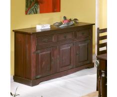 Sideboard aus dunklem Kiefer Massivholz