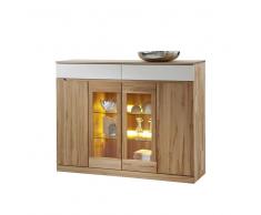 Esszimmer Highboard aus Kernbuche Massivholz LED Beleuchtung