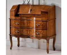 Sekretär im Barock Look Nussbaum furniert