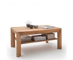 Wohnzimmer Couchtisch aus Asteiche Massivholz Ablage