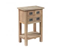 Telefontisch aus Teak Massivholz Schubladen