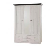 Kleiderschrank in Weiß Landhaus
