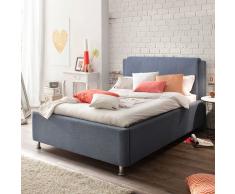 Komfortbett in Blau Bettkasten