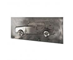 Wandgarderobe mit 3D Oldtimer Motiv Metall